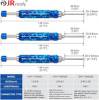 JRready ST5289 Tube Type Ejector Rod Contact Pin Extraction Tool for Molex .062" & .093”/HARTING/TE Heavy Duty/Weather Pack/AMP 4.2/6.35/2.13/CPC/RT360 Contacts, Terminal Insertion Toolsl, 9PCS