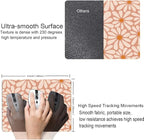 Mouse Pad, Premium-Textured Mouse Mat, Non-Slip Rubber Base Mousepad for Laptop, Computer & PC,9.5×7.9 in,Beautiful Orange Floral