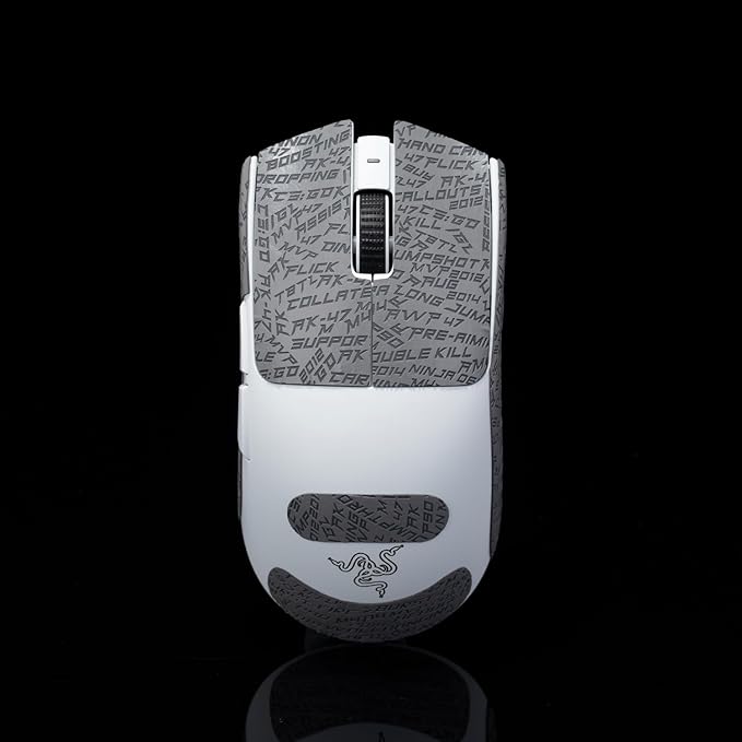 Grip Tape for Razer Viper V3 Pro - Anti-Slip,Enhanced Control, Sweat Resistance,Improves FPS Gaming Grip & Mouse Protection [Pre-Cut] CS Gray