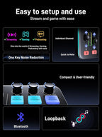 MAONO Gaming Streaming Equipment Bundle: Audio Interface Mixer XLR Dynamic Mic Studio Headphone RGB Noise Reduction Live Streaming Podcasting MaonoCaster PD200XS&G1 NEO&MH601