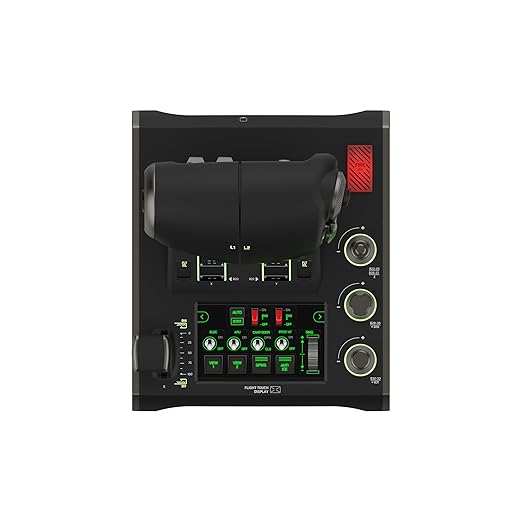 Turtle Beach VelocityOne Flightdeck Universal HOTAS Simulation System Joystick & Throttle for Air & Space Combat Simulation For Windows 10 & 11 PCs – Touch Display & Buttons, 139 Programmable Controls