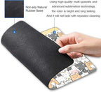 Kawaii Mouse Pad, Cute Cats Mouse Mat, Square Waterproof Non-Slip Rubber Base Computer MousePads for Desk Office Laptop