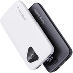 2025 Portable Charger(2pack in 1box) with Built in Cables, 12800mAh Travel Essential Battery Pack, 4 Outputs 2 Inputs Slim Power Bank with Cord Wires Compatible with iPhone,Samsung,Android