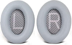 Replacement Ear Pads for Bose QuietComfort 35 35 II 15 25(qc 35 25 15/QC35 ii), Headphone Ear Covers, High Density Memory Cotton, Soft Leather, Adaptive Noise Isolation Headphones Pads Cushions-Grey