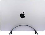 Adjustable Vertical Laptop Stand - 6061 Aluminum, CNC Precision, Anodized Finish, Fits All Laptops Including 17-inch, Ventilated Design, Anti-Slip Silicone Pads, ARC Shaped Stands