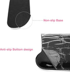 MOSISO Wrist Rest Support for Mouse Pad & Keyboard Set, Ergonomic Mousepad Non-Slip Base Home/Office Pain Relief & Easy Typing Cushion with Neoprene Cloth & Raised Memory Foam, Mint Green