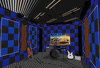 96 Pack Black/BLUE 12 "X 12 "X1" Acoustic Panels Studio Soundproofing Foam Wedge Tiles,