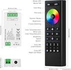 BTF-LIGHTING 5050SMD FCOB COB RGB RF Remote RC03RFB &4PCS C03RF LED Tuya LED Controller Kit 4 Zones RF 2.4GHz Wireless Remote Group Control PWM RGB (+ R G B) 4pin LED Strip DC5V DC12V DC24V