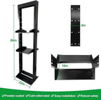 2 Post 42U Open Frame Server Rack 2-Post Server Rack Network Rack,Comes with 2 Center Trays,for 19 Inch Equipment, Networking Data & IT Devices,1300lbs Weight Capacity Rack(2P-LD-42)