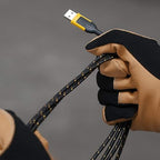 DEWALT Heavy Duty USB to Micro-USB Cable, Jobsite Micro USB Connector Cable, High Speed Charging Cord for Compatible Android Phones, Cameras, Legacy Devices, 6 ft (Black)