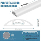 Floor Cord Covers for Wires 12FT Cable Hider Wire Cover Self Adhesive Cord Hider Floor for Offices, Homes, Workshops, Warehouses Cable Cavity 0.3" W x 0.3" H
