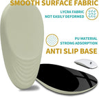 Hokafenle Ergonomic Mouse Pad Wrist Support with Stepped-Wedge Design, Wrist Rest Pain Relief Mousepad Filled with Memory Foam, Carpal Tunnel Mousepad for Wireless Mouse(12x8 inch,Beige)