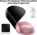 EooCoo Ergonomic Mouse Pad with Gel Wrist Rest Support Middle Concave Design, Relieve Wrist Pain Mousepad, Non-Slip Base for Laptop, Computer, Office Desk Accessories for Women, Carpal Tunnel Syndrome