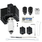 JUUPINE Upgraded Bambu Labs Hotend X1 Carbon Assembly for Bambu Lab X1/X1C 3D Printer,24V 60W Ceramic Heater HotEnd Kit with Removable Hardened Steel 0.4mm Nozzle for Bambu Labs X1 Series 3D Printers