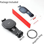 VRIG MG-03 Magnetic Phone Tripod Mount,Tripod Mount for Magsafe w Cold Shoe for iPhone 17.16.15.14.13.12 Series,Magnetic Ring Compatible with All Phones & All Cases,360° Rotation,for Tripods,Cameras