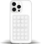 Anteel Medium-Sized Silicone Suction Phone Case Adhesive Mount, Enhanced Suction Power and Upgraded Thickened Sticky Phone Grip, Durable, Hands-Free Sticky Phone Holder, 2.28"x3.46" (Translucent)