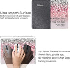 Hokafenle Mouse Pad, Psalm 46:5 God is Within Her, She Will not Fall - Bible Verse Pink Glitter Pattern Mouse Pad for Women, Square Waterproof Non-Slip Rubber Base Mousepad for Office Laptop