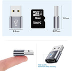 USB to USB C Adapter 20 Pack,USB A to USB C Adapter,C Female to A Male,USBA Charger Cable Converter for iPhone,iPad,AirPods,Tablet,Grey