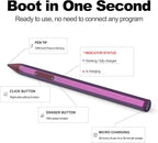 Stylus Pen for ASUS Transformer/ASUS Zenbook/ASUS Vivobook Flip/ASUS Notebook Touchscreen Laptop Tablet Rechargeable MPP 2.0 Tilt Pencil 4096 Pressure Sensitivity Microsoft MPP Protocol, Red