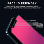 EGKimBa Privacy Screen Protector compatible with iPhone 12 Mini, 5.4 inch Gradient Colorful Electroplated Anti-Spy Anti-Blue Light Easy Installation Tempered Glass