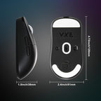 R1 SE+ Gaming Mouse, 18000 DPI, High-Precision PAW3395 SE Sensor,55g Lightweight,Three Connection Modes Wireless Mouse, Programmable Ergonomic Mouse Suitable for Laptops/PC/Mac (Black)