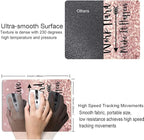 Inspirational Quote Mouse Pad, Stay Positive Work Hard and Make It Happen Motivational Pad for Women, Square Waterproof Non-Slip Rubber Base MousePads Office Laptop