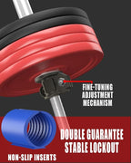 Barbell Clips 1 Inch Quick Release Weight Clamps 0.9-1.18inch Multi-Size Adjustable Olympic Clamps for Bars