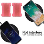 Universal Phone Grip for Smartphones - Phone Holder for Hand - Wireless Charging Compatible (Pink) - 2Pack