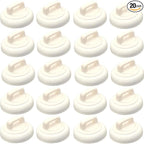 Magnetic Cable Zip Tie Mounts Clips Multipurpose Zip Ties Mount Base Holder Wire Cable Holder Mount Wire Clips Management for Home Office Marine Electrical Wiring (White, 20 Piece)