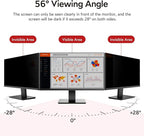 BERSEM 23.8 inch Removable Computer Privacy Screen Filter for 16:9 Ratio Monitor, Anti-Spy, Anti-Glare, Anti-Scratch, UV-Blocking