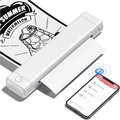 Phomemo M08F Portable Printers Wireless for Travel, Thermal Printer Support 8.5" X 11" US Letter Thermal Paper, Bluetooth Inkless Printer Compatible with iOS, Android, Laptop for Travel, Office, Home