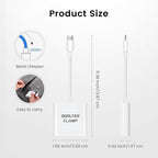 USB C to SD Card Reader, BorlterClamp Type C to SD/Micro SD Memory Card Reader Adapter Compatible with MacBook, Laptops, Tablets, Smartphones