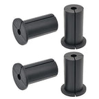 4pc Starlink Cable Grommet 1" Silicone Waterproof Wall Hole Pass Through Split Cable Bushings for TV Wire Ethernet Cord, Starlink Cable Routing Kit Accessories, 52.5mm/2.07" Ht, Black