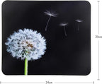 Mouse Pad, Gaming Mouse Pad, Non-Slip Rubber Base Mouse Mat with Designs for Laptop, Computer & Office, 9.5 x 7.9 x 0.12 inches (Dandelion 2)