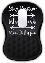 Mouse Pad Wrist Support, Ergonomic Mouse Pad with Massage Dot, Comfortable Computer Mouse Pad for Laptop, Wrist Rest Pain Relief Mousepad with Non-Slip PU Base for Office & Home, 12 x 8 in