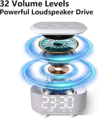 Brown Noise Machine Small Digital Alarm Clock Sound Machine for Bedrooms White Noise Machine Night Light Plug in Desk Clock with 30 Wake up Sounds Clock for Kids Heavy Sleepers Snooze 32 Levels Volume