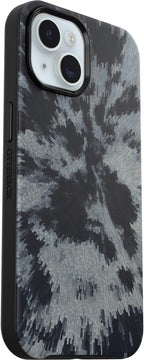 OtterBox iPhone 16e, 15, 14, & 13 Symmetry Series Case - Burnout Sky (Black), Snaps to MagSafe, Ultra-Sleek, Raised Edges Protect Camera & Screen