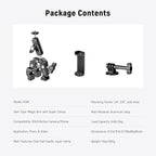 NEEWER Super Clamp with 3" Dual Ballhead Magic Arm, Camera Phone Clamp Mount with 1/4" 3/8" Threads, Cold Shoe, Phone Holder, Action Camera Adapter Compatible with GoPro DJI iPhone 16 15 Pro Max, ST88