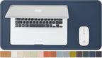 Compact Cork Desk Mat - Small Dual-Sided Desk Pad for Office and Home - Desk Organization and Accessories - Ideal for Large Mouse Pad and Small Desk Mats on Top of Desks(Dark Blue,23.6"x 11.8")