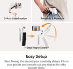 Insta360 Flow 2 Pro Grey - Foldable AI Phone Gimbal, Track in 200+ Apps with Apple DockKit, Multi-Person Tracking, 360º Pan Tracking, Built-in Tripod/Selfie Stick, iPhone/Android Portable Stabilizer
