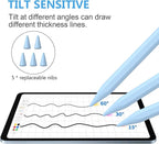 Stylus Pen for iPad 2018-2023 with Palm Rejection, Active Pencil for iPad 10th/9th/8th/7th/6th Generation, for iPad Pro 11/12.9 inch, for iPad Air 5th/4th/3th, for iPad mini 6th/5th Gen(Sky Blue)