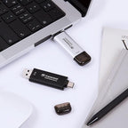 Transcend 512GB USB C External SSD, Up to 1,050MB/s, USB 3.2 Gen 2 Flash Drive, 2-in-1 Memory Stick Type C &Type A, Thumb Drive Photo Stick for Windows, Mac, iPhone, iPad, Android, Tablet&PC, Smart TV