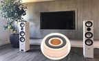 Tertullus 4 Pcs Speaker Feet Isolation 40x20mm Turntable Feet Aluminum Platform Speaker Spike Stand Floor Protectors Dampening Pad with Rubber Ring for Hi-fi Equipments