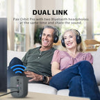 Avantree Orbit Pro - Bluetooth Transmitter for TV with LCD Screen & Remote Control, Compatible with Optical or AUX Audio Output & Smart TVs, Easy Volume Control for Airpods & Other Headphones