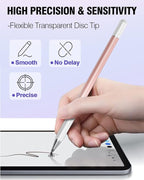 Stylus Pens for Touch Screens, 2 in 1 High Precision Universal Stylus Pen for iPad Compatible with Apple, iPhone, iPad, Android, Microsoft Tablets, Phones, 3 Pack-Blue, Pink, Purple