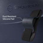 Sinjimoru Phone Grip with Silicone Band – Comfortable One-Hand Holder & Kickstand for Smartphones, Tablets, and eReaders for iPhone, Android, and Kindle Sinji Grip Silicone Clementine