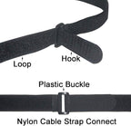 36 inch Cable Straps,12 pcs Reusable Fastening Hook and Loop Utility Cable Ties Down Wraps Adjustable Cinch Straps