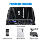 4.1 Channel Bluetooth 5.0 Mini Audio Amplifier Receiver, 4×50 W + Active Subwoofer SUB Jack Output – Hi‑Fi Car & Home Amplifier for Speaker