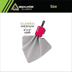 SPUDZ Classic Microfiber Lens Cleaner – Clip-On Pouch, Washable – for Binoculars, Scopes, Glasses, Screens | Pink, 6 x 6 Inch (3-Pack)