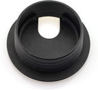 HJ Garden 2pcs 1-1/2 inch Desk Wire Cord Cable Grommets Hole Cover Office PC Desk Cable Cord Organizer Plastic Cover Black